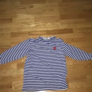 Men’s Comme des Garçons Blue striped T-shirt